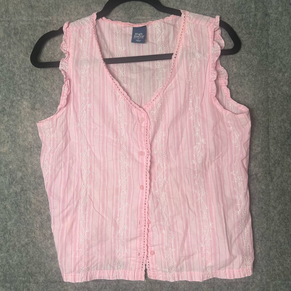 High‎ Sierra Intimates Women Y2K Size Medium sleeveless cottagecore corset top